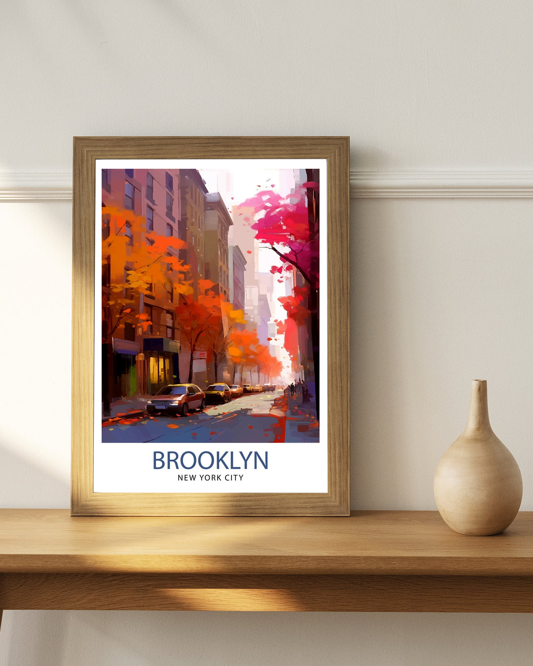 Brooklyn New York City Travel Poster