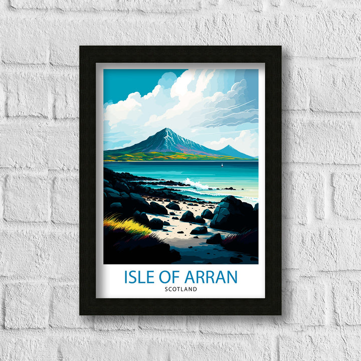 Isle of Arran Scotland Travel Poster Arran