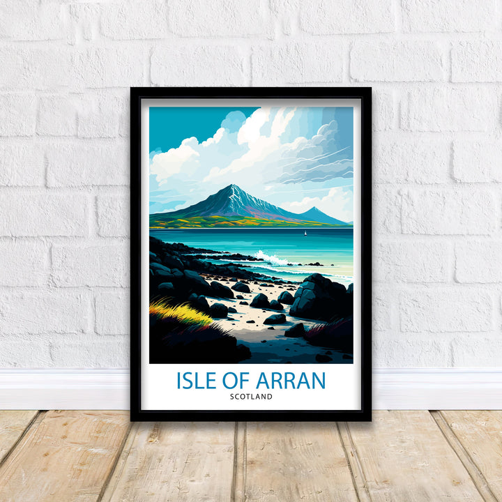 Isle of Arran Scotland Travel Poster Arran