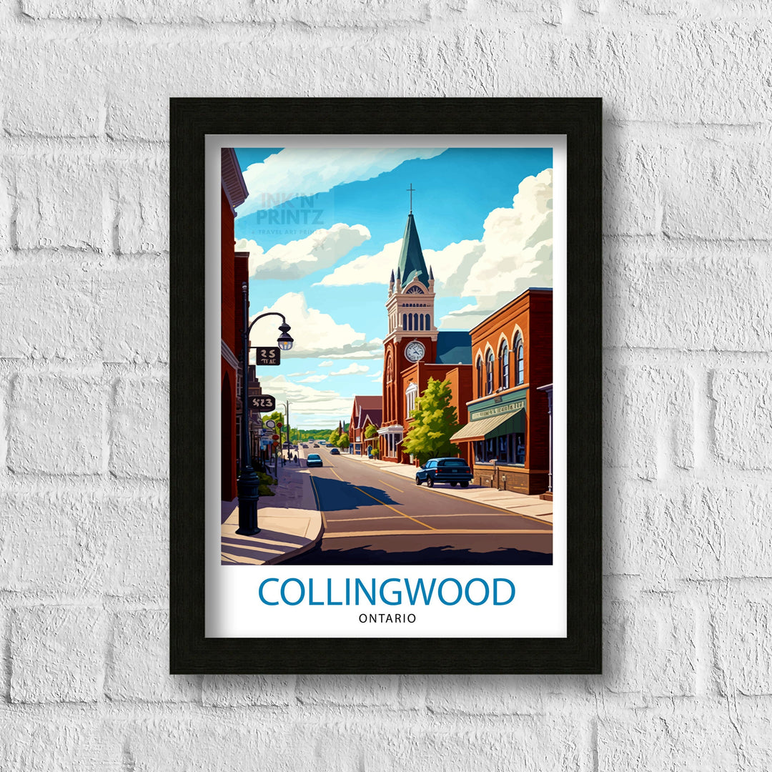 Collingwood Ontario Travel Poster Collingwood