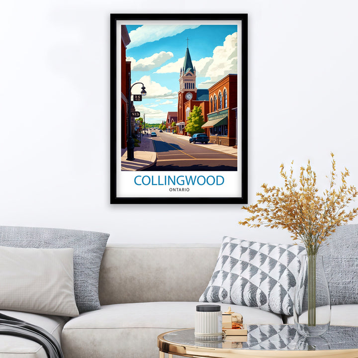 Collingwood Ontario Travel Poster Collingwood