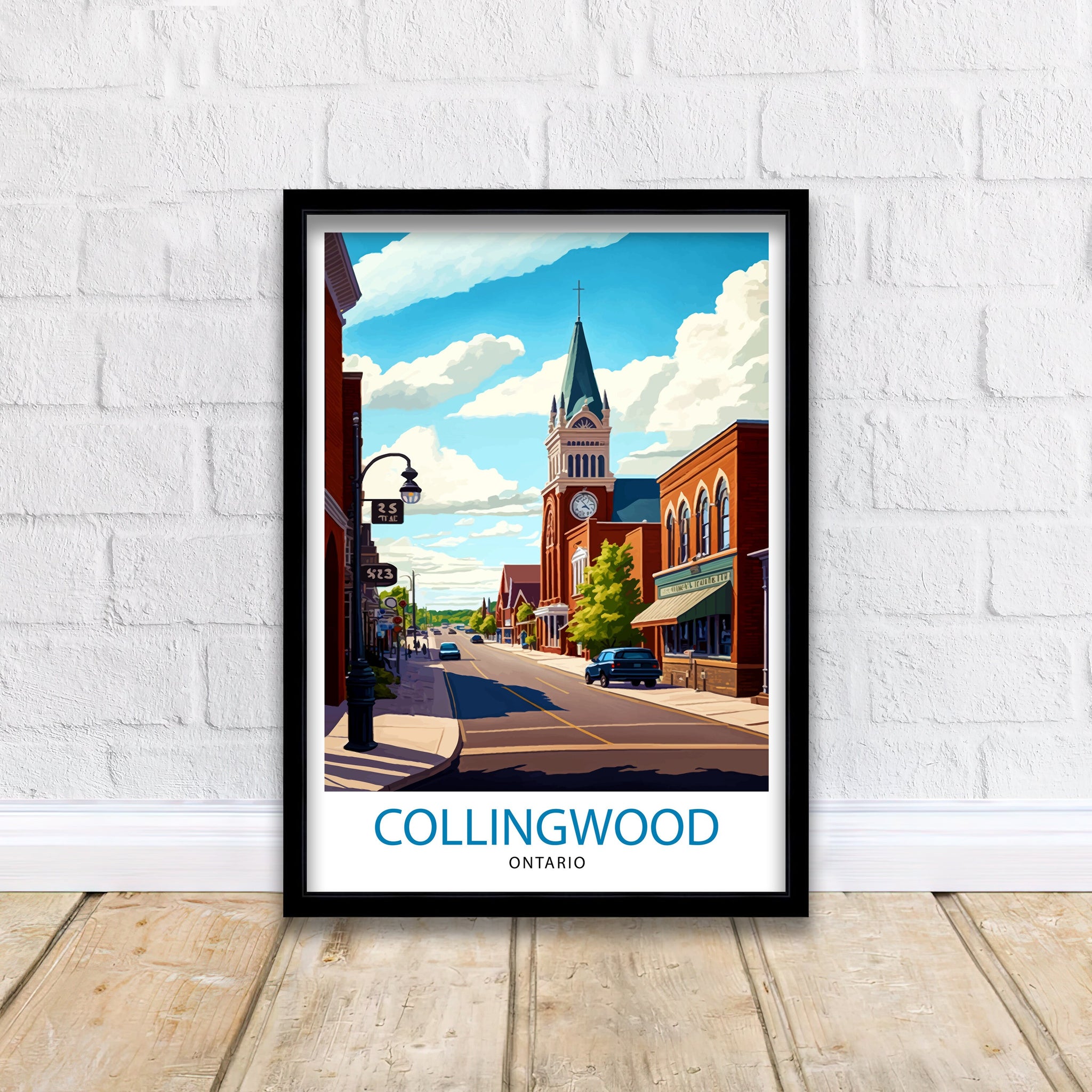 Collingwood Ontario Travel Print Collingwood Wall Decor Collingwood Poster Ontario Travel Prints Collingwood Art Print Collingwood
