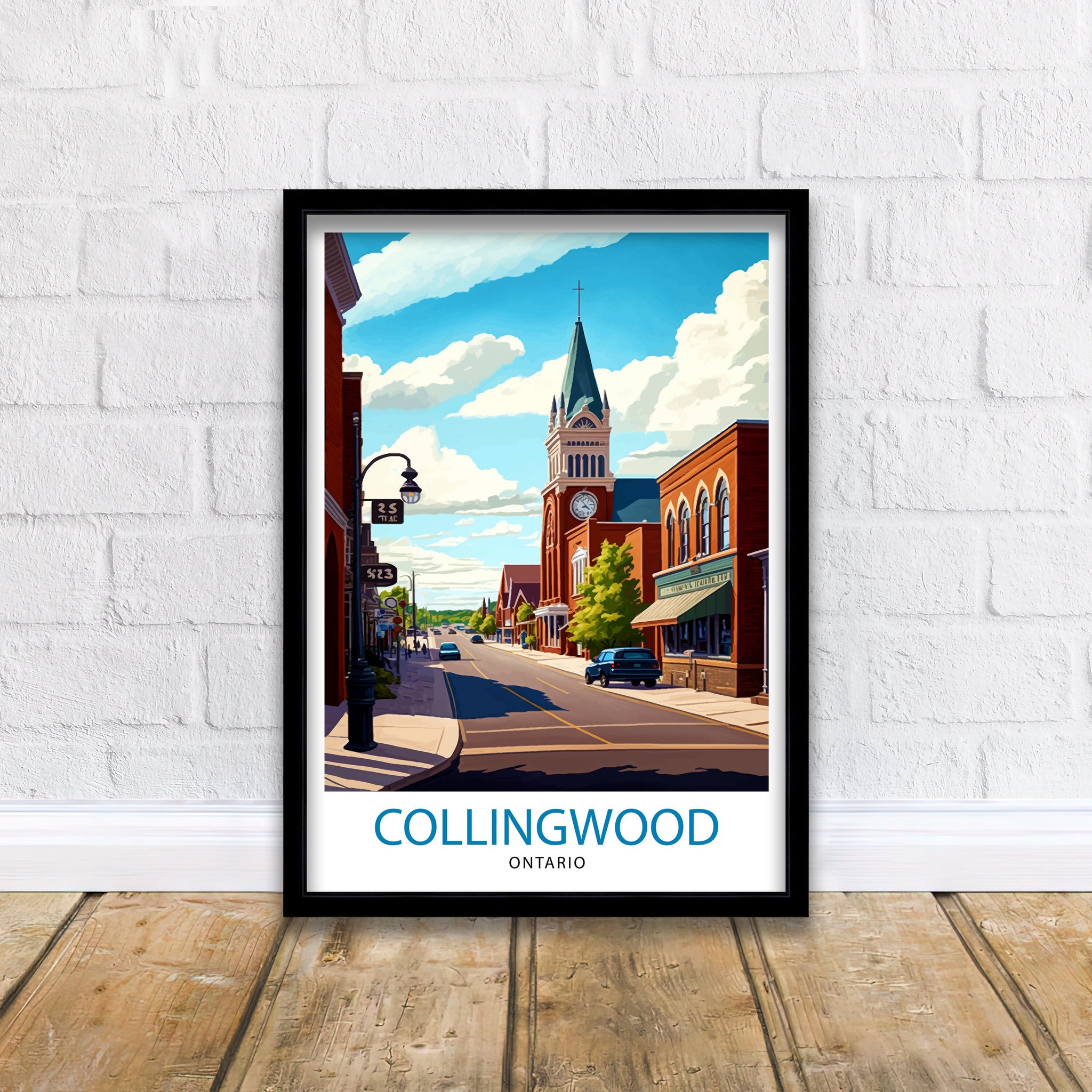 Collingwood Ontario Travel Print Collingwood Wall Decor Collingwood Poster Ontario Travel Prints Collingwood Art Print Collingwood