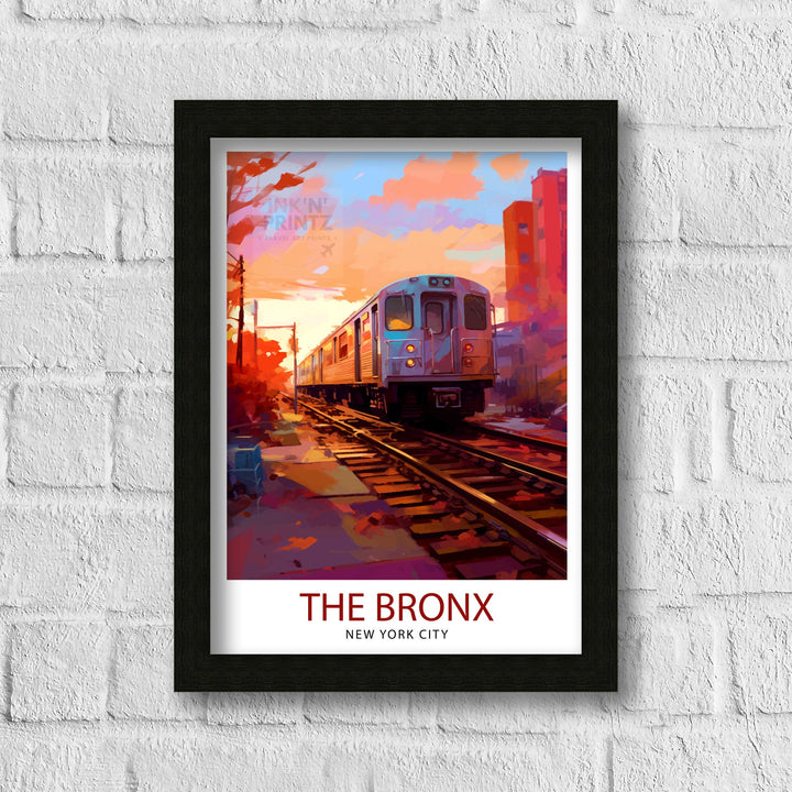 The Bronx New York Travel Poster