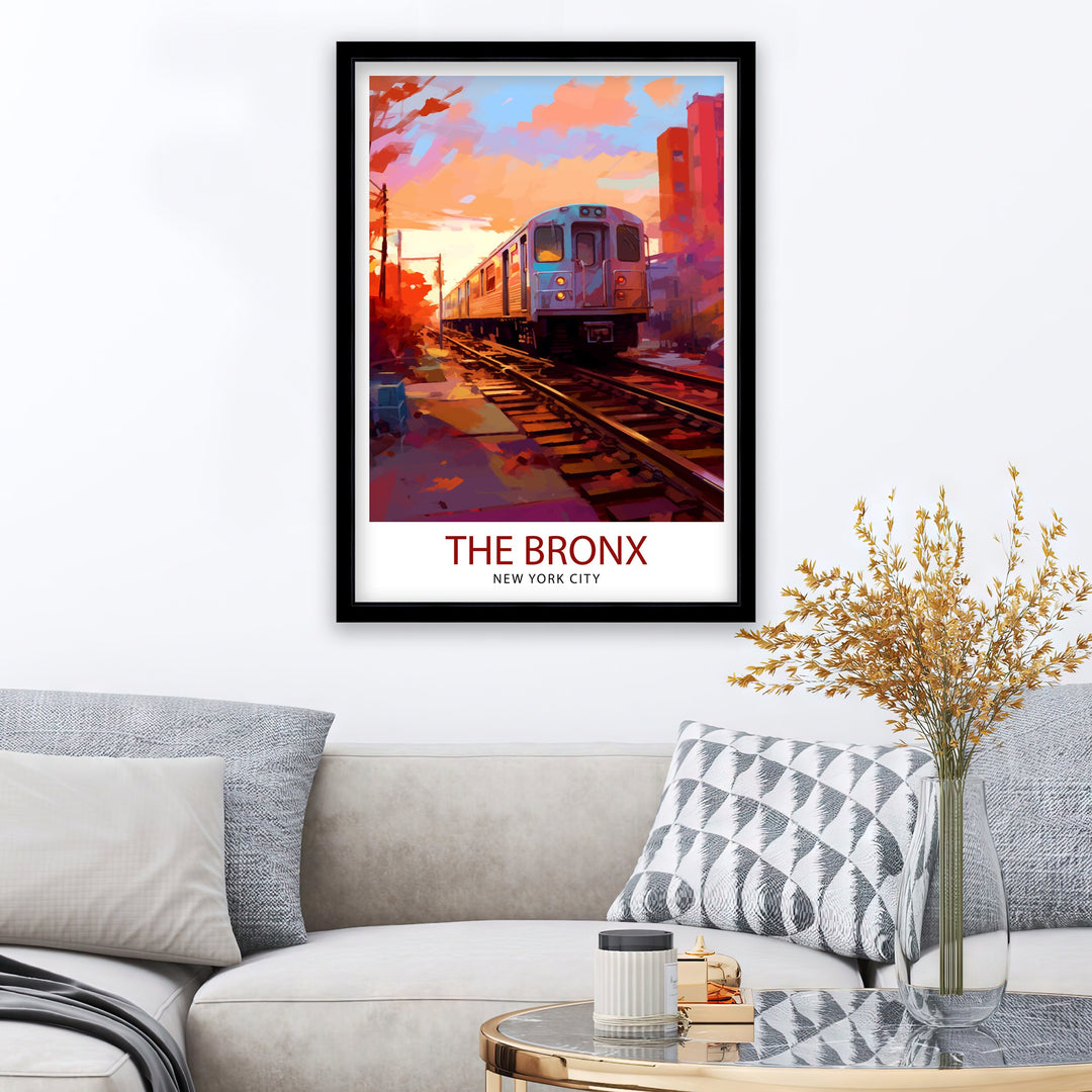 The Bronx New York Travel Poster