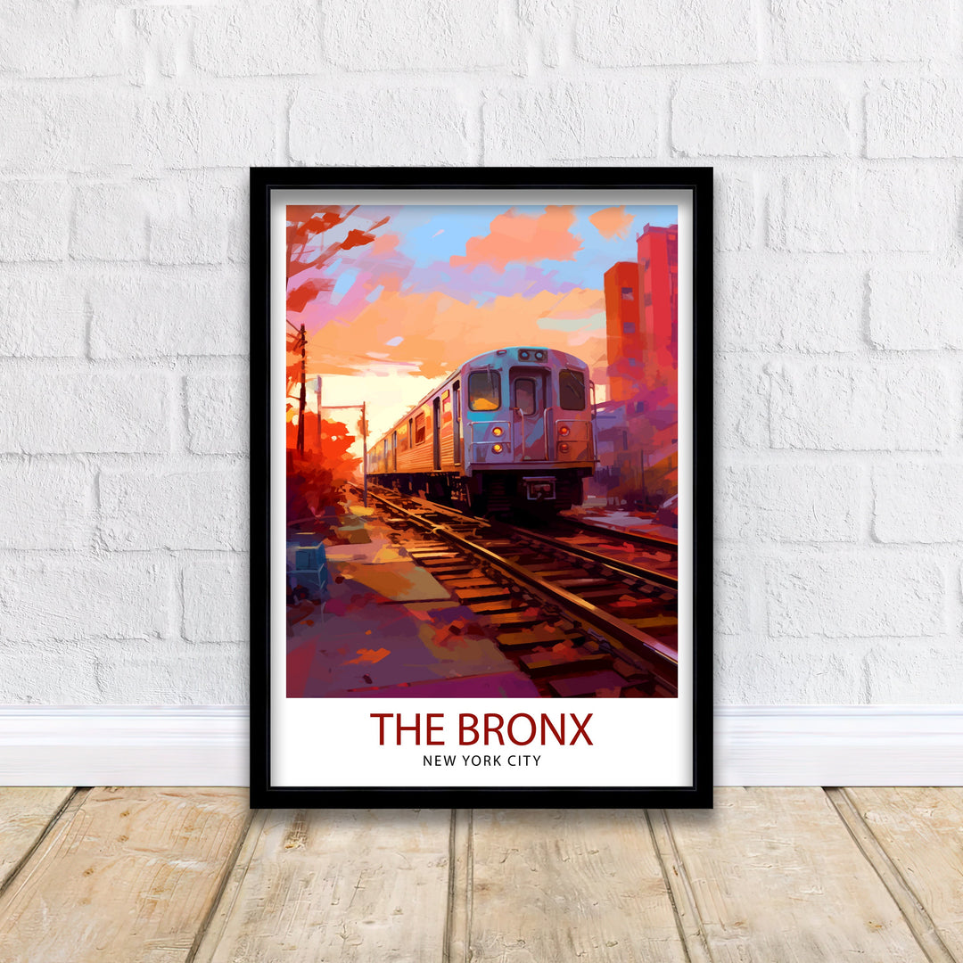 The Bronx New York Travel Poster