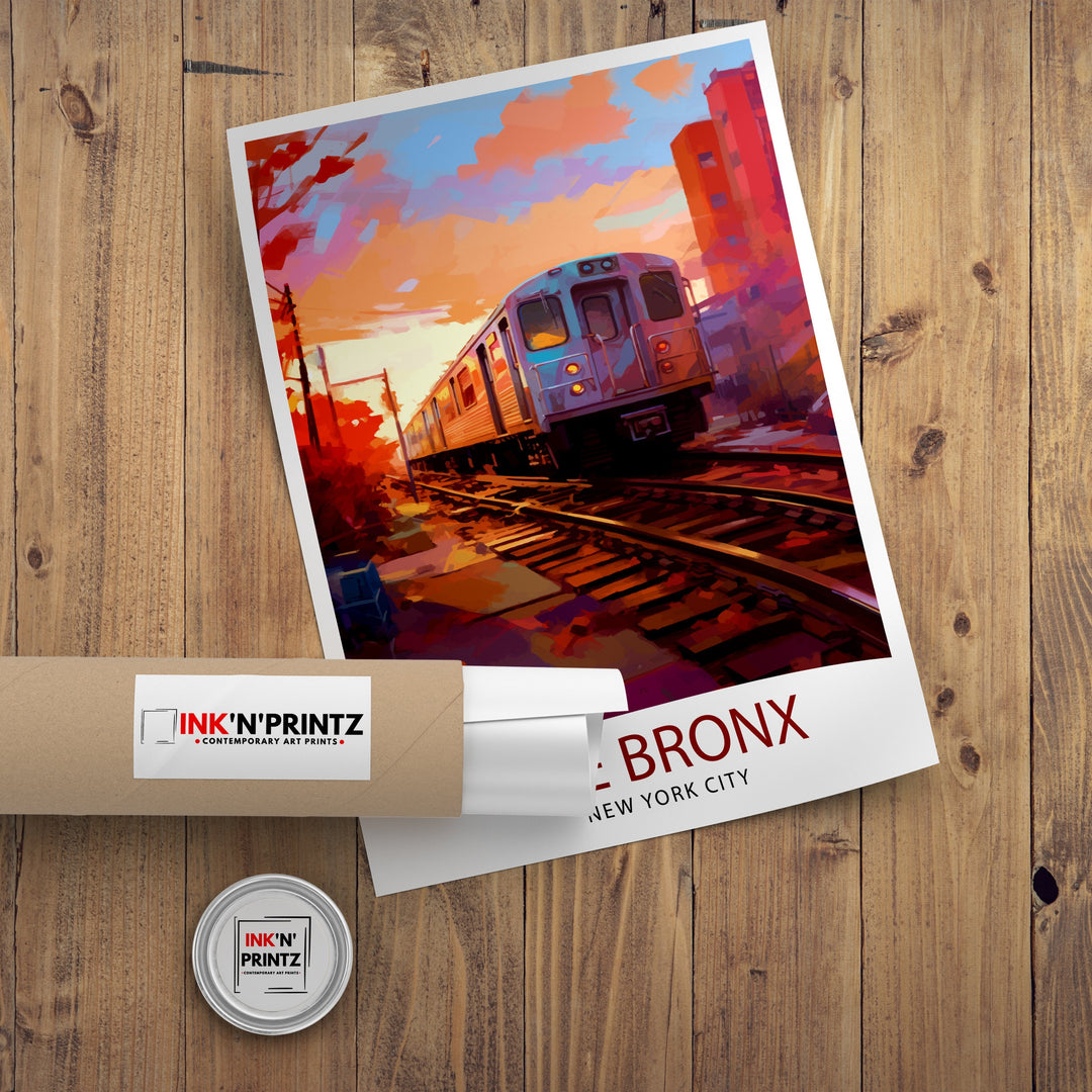 The Bronx New York Travel Poster