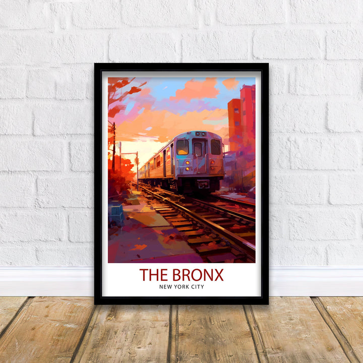 The Bronx New York Travel Poster