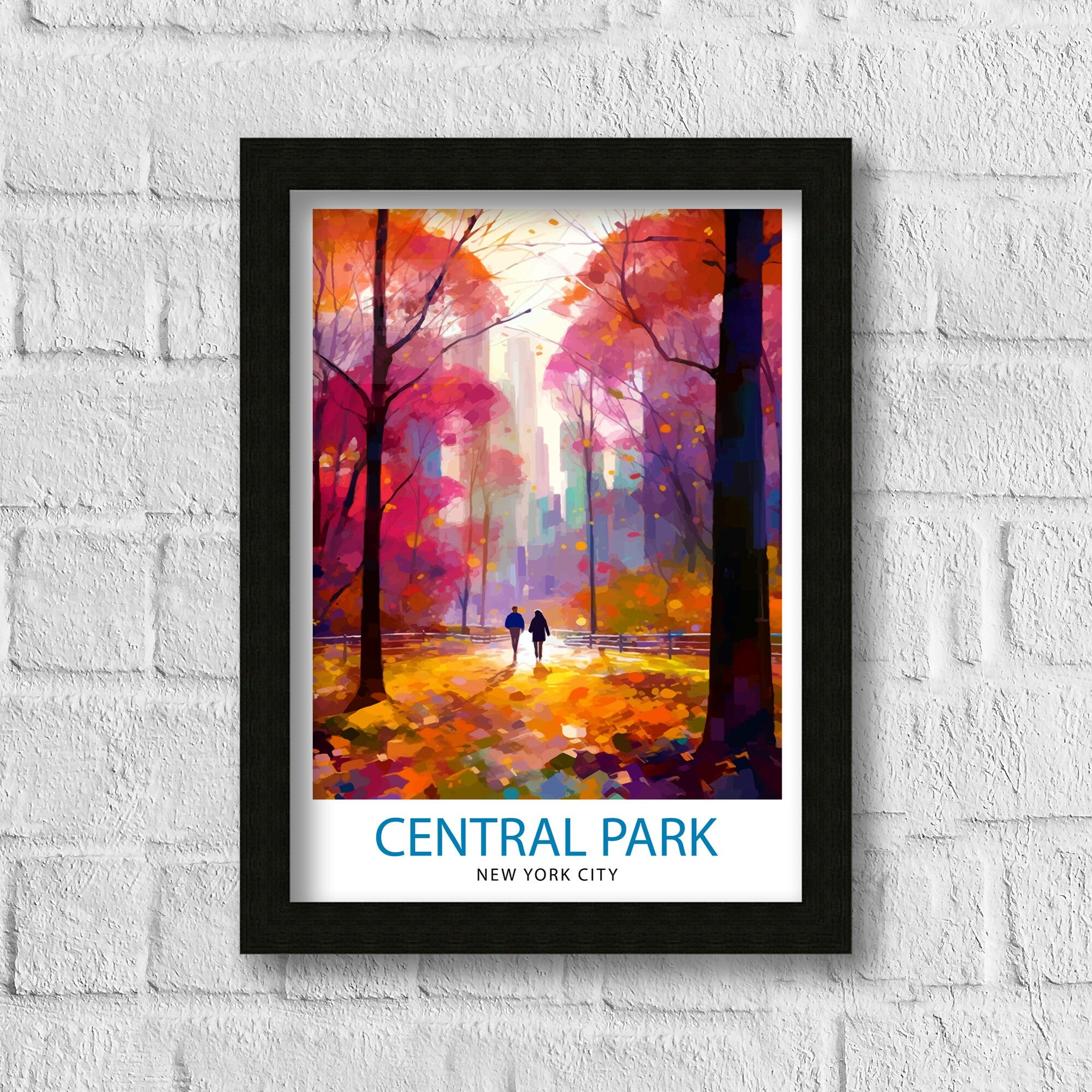Central Park New York Travel Print| Central Park Wall Decor Central Park Poster New York City Travel Prints Central Park Art Print
