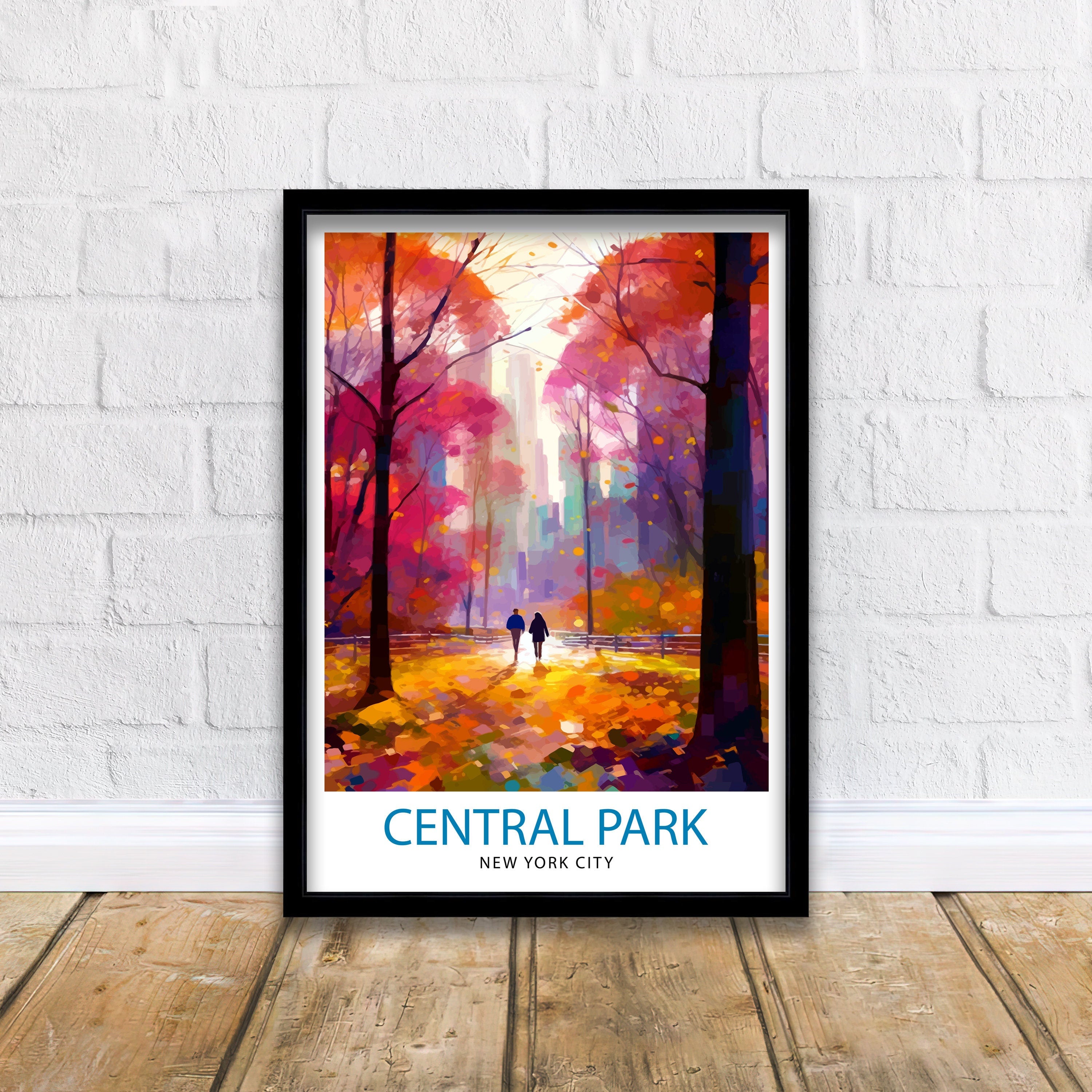 Central Park New York Travel Print| Central Park Wall Decor Central Park Poster New York City Travel Prints Central Park Art Print