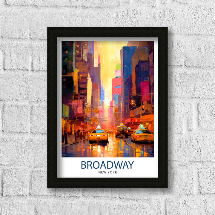 Broadway New York City Travel Poster