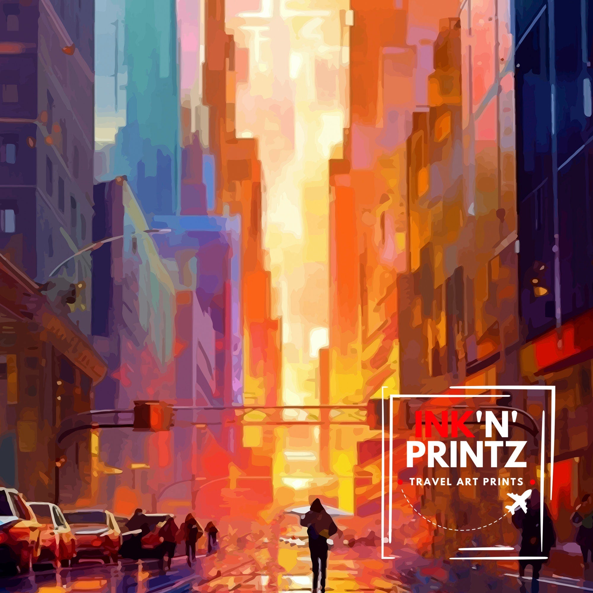 Wall Street New York City Print| Financial District Wall Decor Wall Street Poster NYC Travel Prints New York City Art Print Wall Street