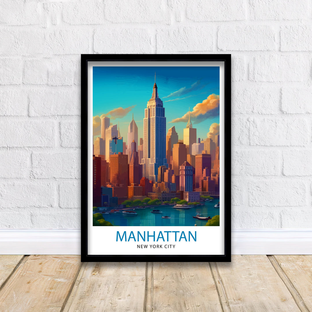 Manhattan Travel Poster