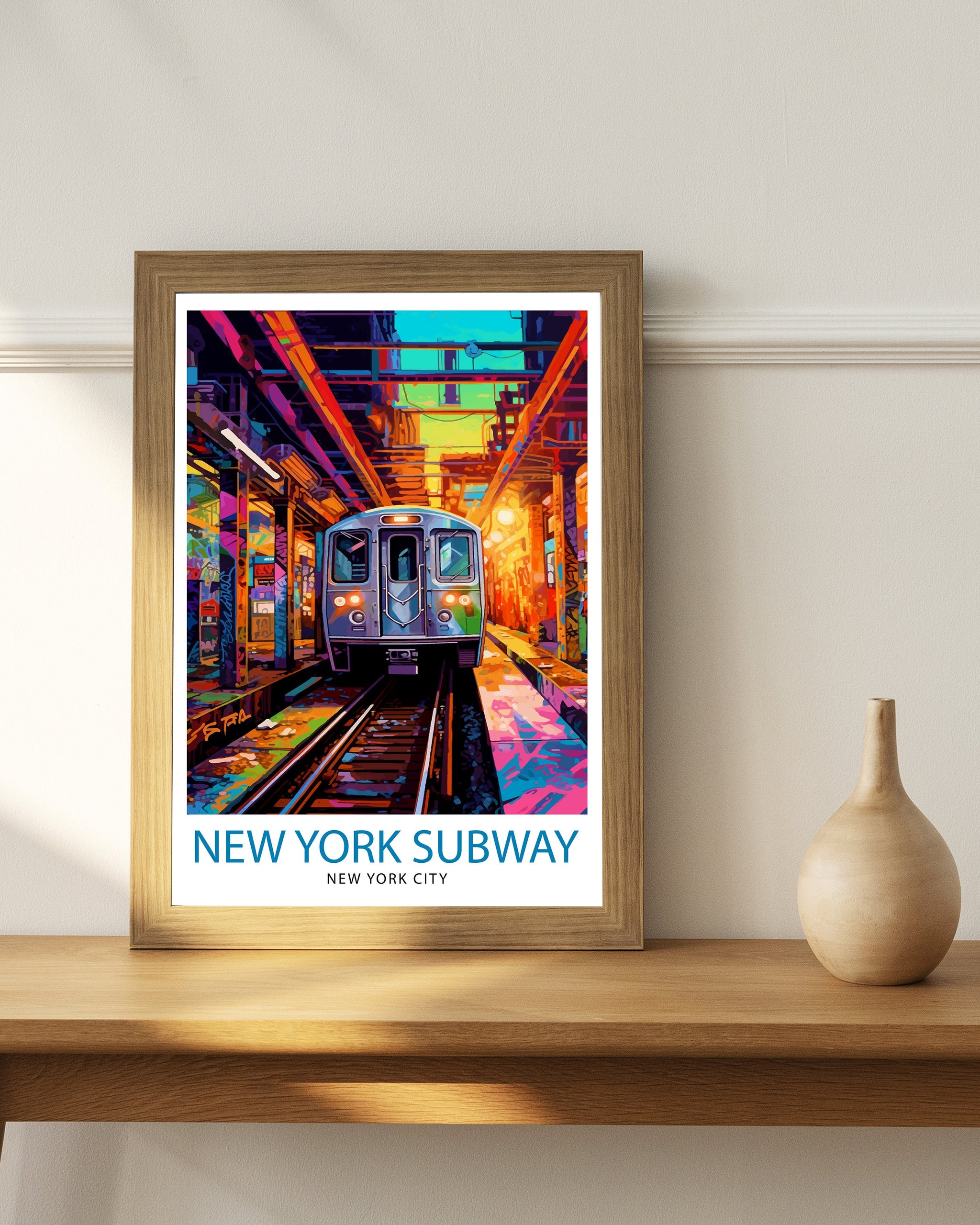 New York Subway Print| NYC Subway Wall Decor New York City Subway Poster Urban Travel Prints New York Subway Art Print Subway Map