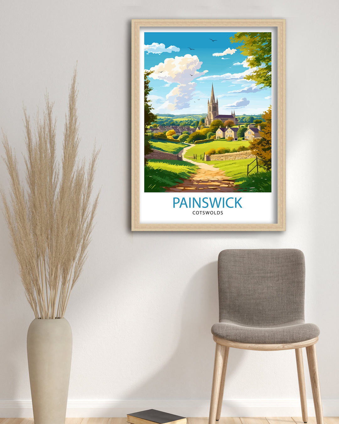 Painswick Cotswolds Travel Poster Cotswolds