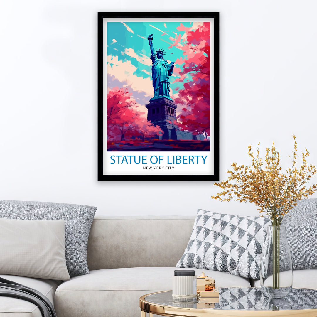 Statue of Liberty Travel Poster