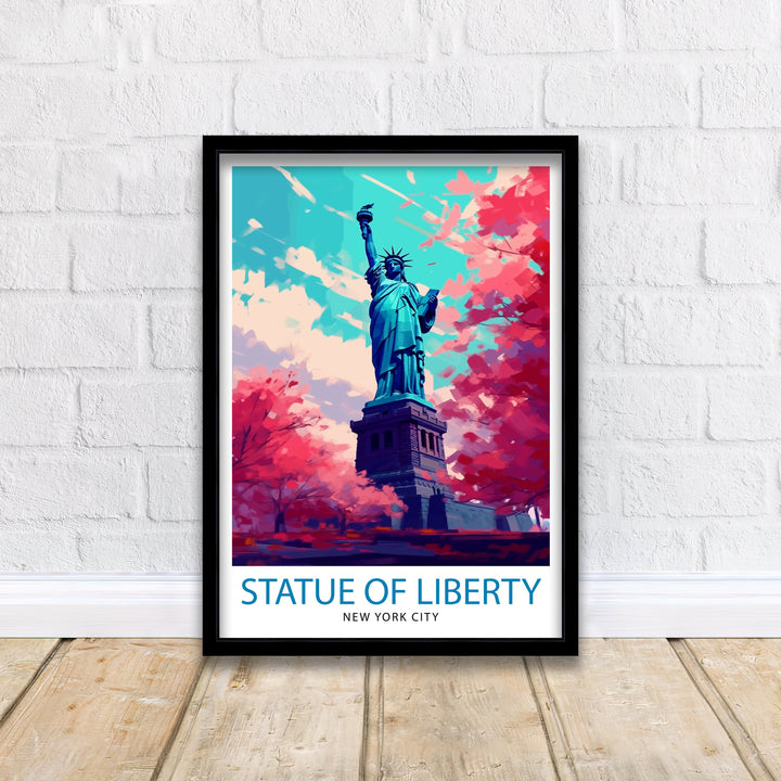 Statue of Liberty Travel Poster