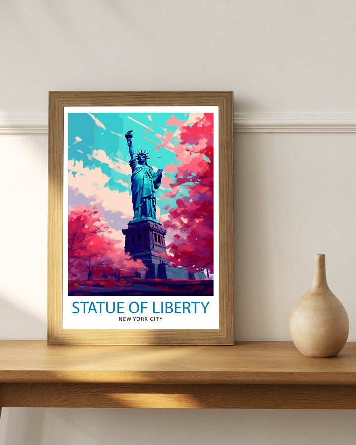 Statue of Liberty Travel Poster