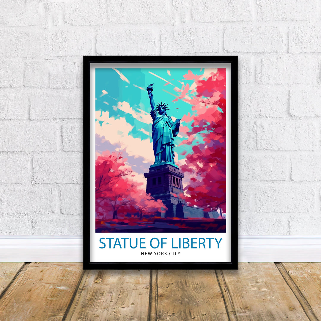 Statue of Liberty Travel Poster