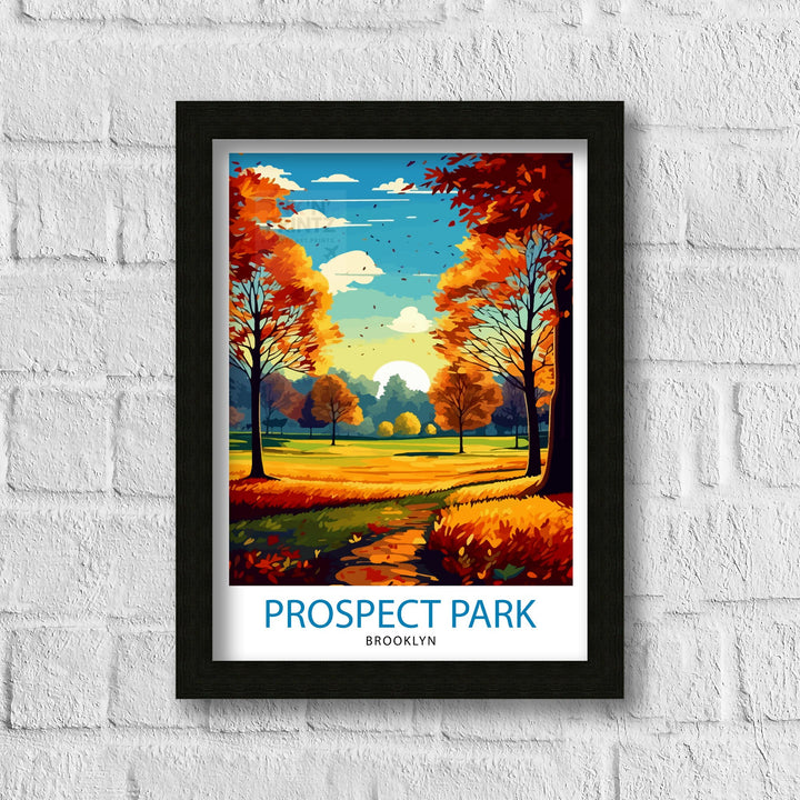 Prospect Park Brooklyn Travel Poster