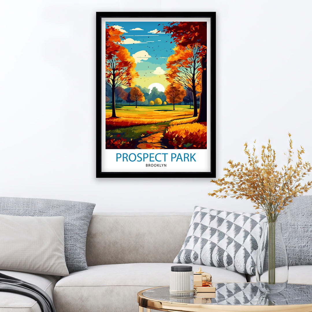 Prospect Park Brooklyn Travel Poster