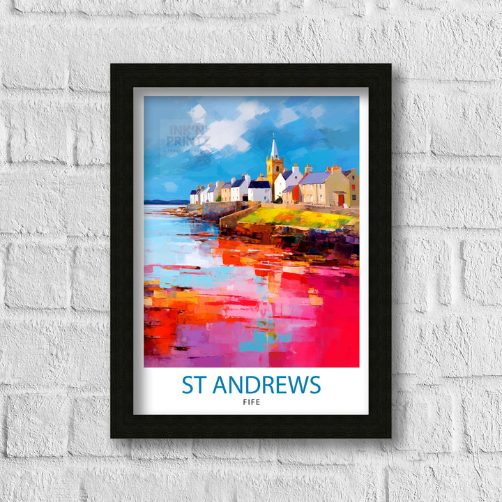 St Andrews Fife Travel Poster St Andrews