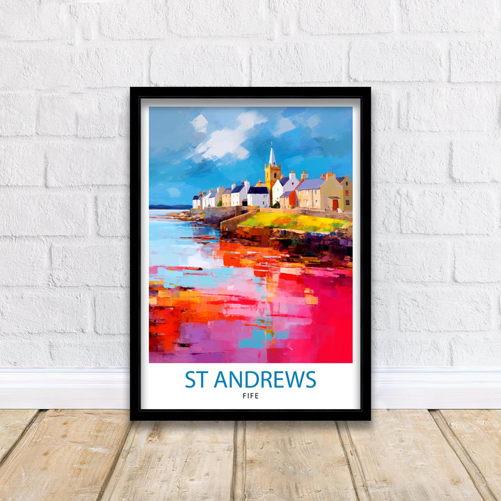 St Andrews Fife Travel Poster St Andrews