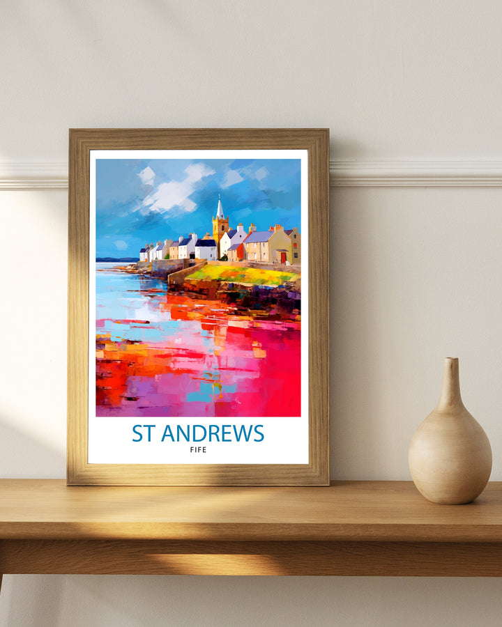 St Andrews Fife Travel Poster St Andrews