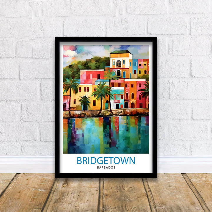 Bridgetown Barbados Travel Poster Bridgetown