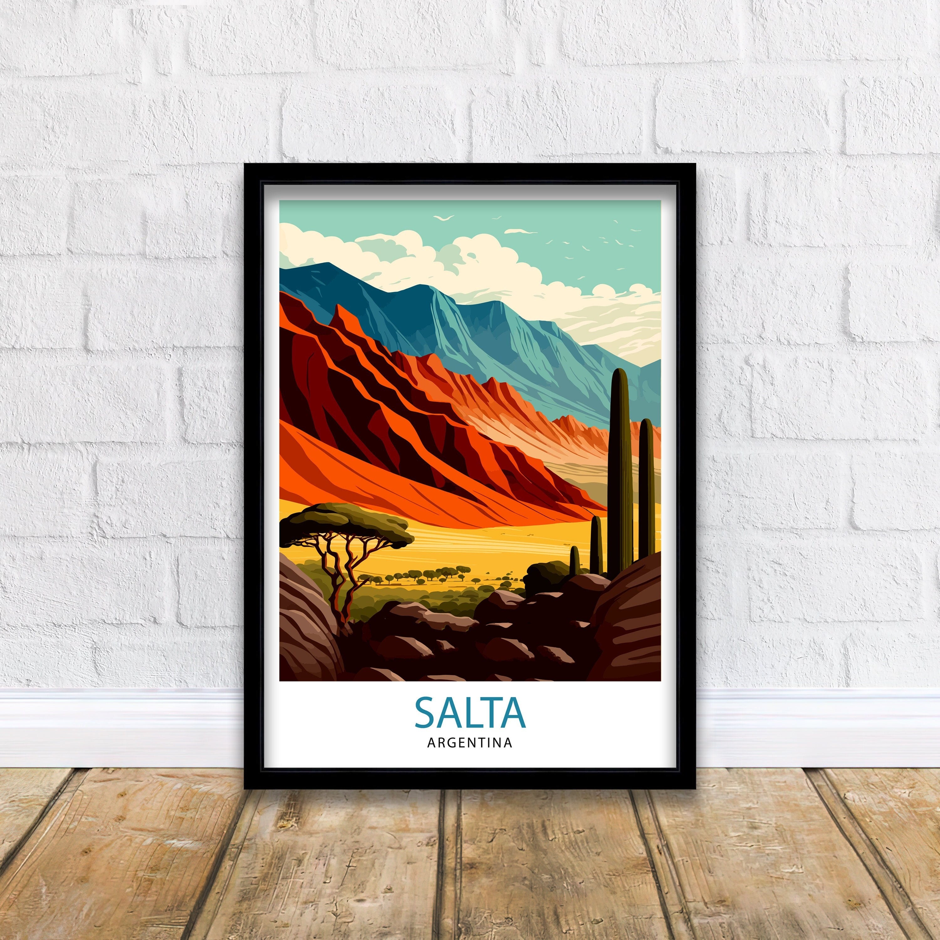 Salta Argentina Travel Print Salta Wall Decor Salta Home Living Decor Salta Argentina Illustration Travel Poster Gift for Salta Argentina