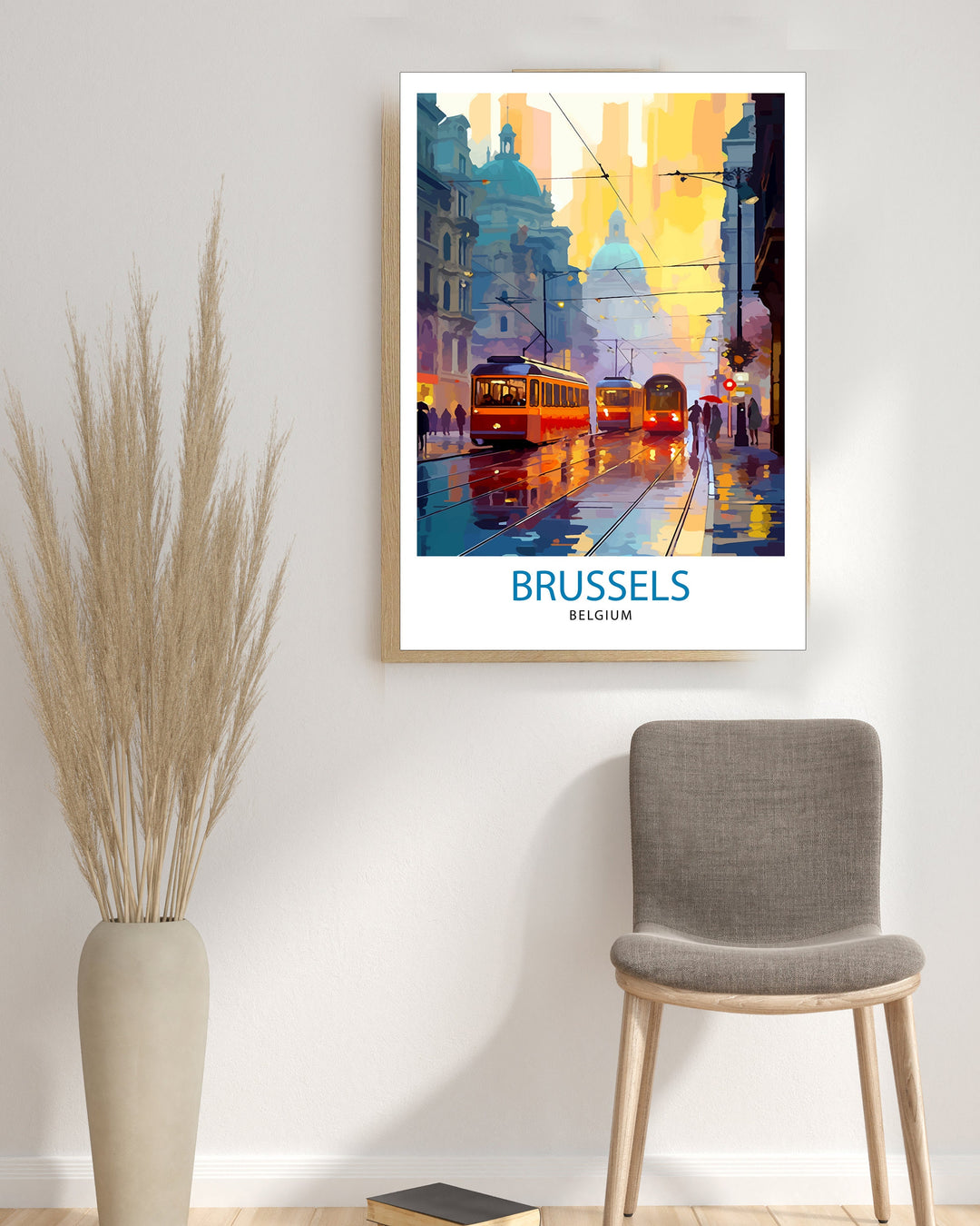 Brussels Belgium Travel Poster Brussels