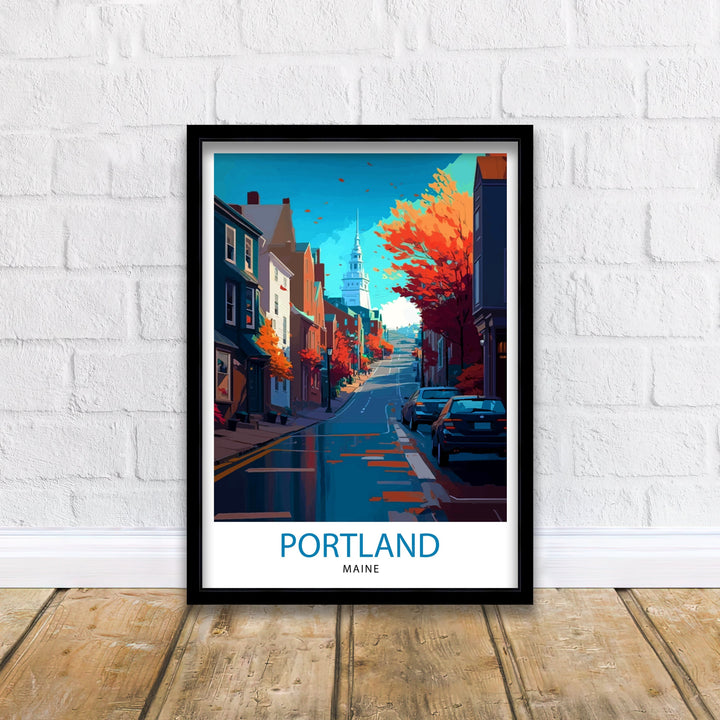 Portland Maine Travel Poster Portland