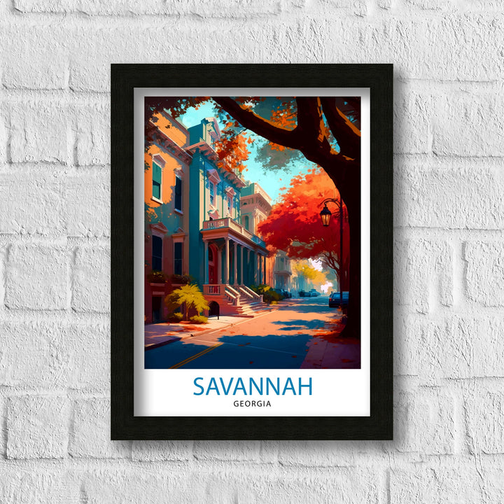 Savannah Georgia Travel Poster