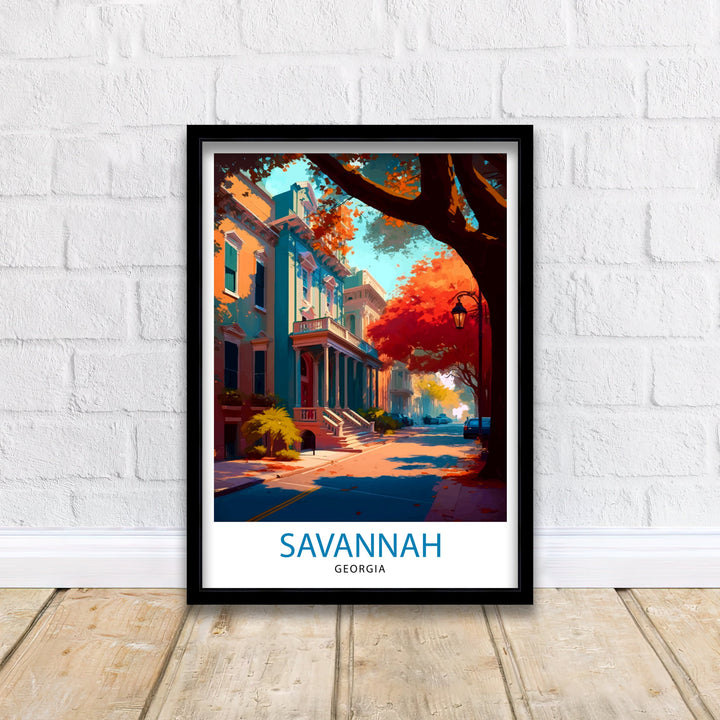 Savannah Georgia Travel Poster