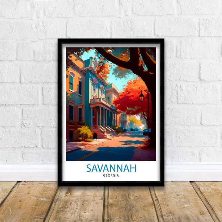 Savannah Georgia Travel Poster