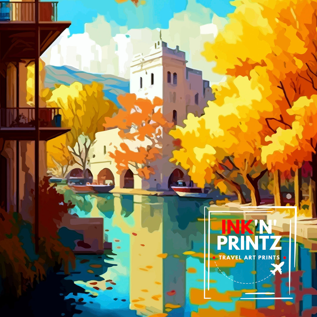 San Antonio Texas Travel Poster