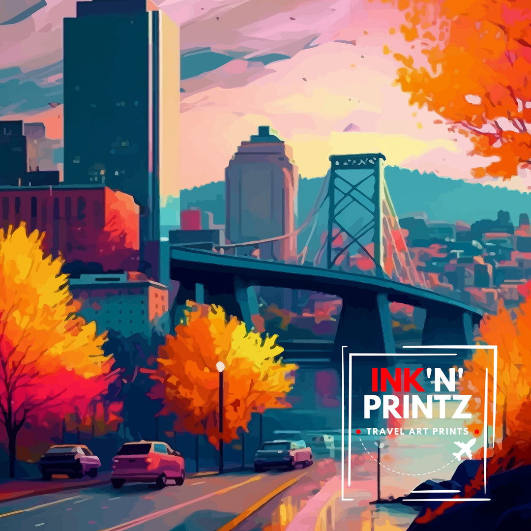 Portland Oregon Travel Poster