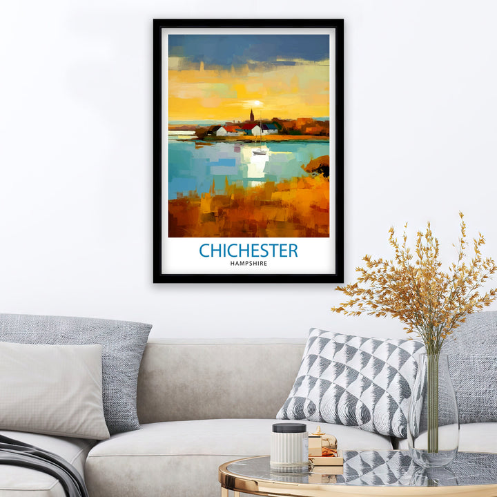 Chichester Harbour Travel Poster Chichester Harbour