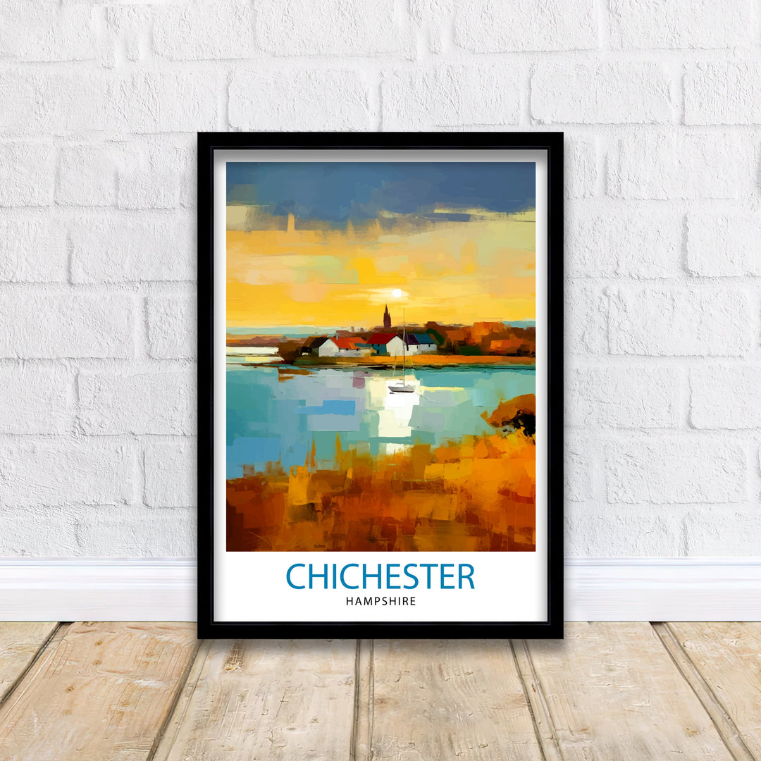 Chichester Harbour Travel Poster Chichester Harbour