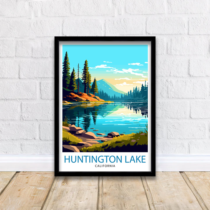 Huntington Lake Travel Poster