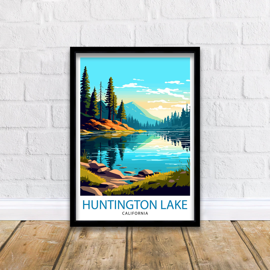 Huntington Lake Travel Poster