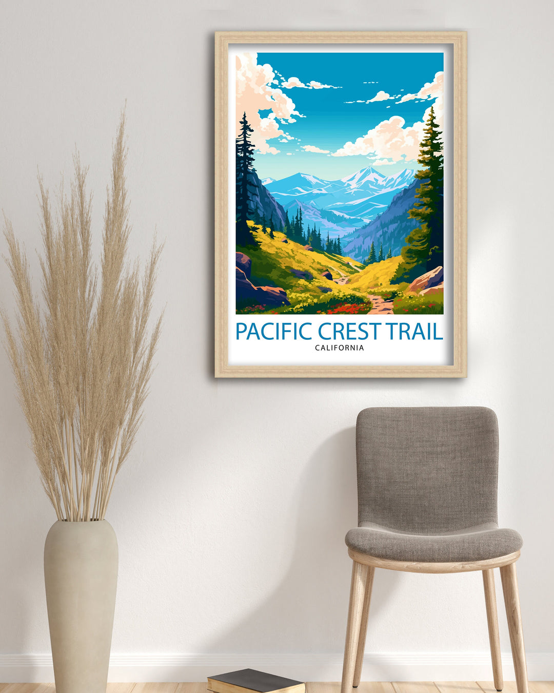 Pacific Crest Trail California Travel Poster|