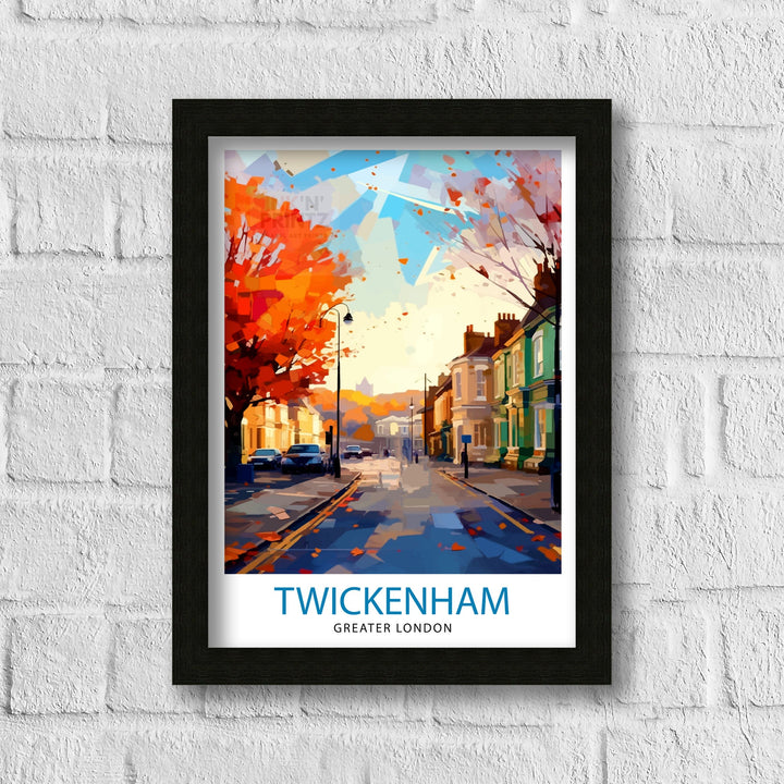 Twickenham Travel Poster Twickenham