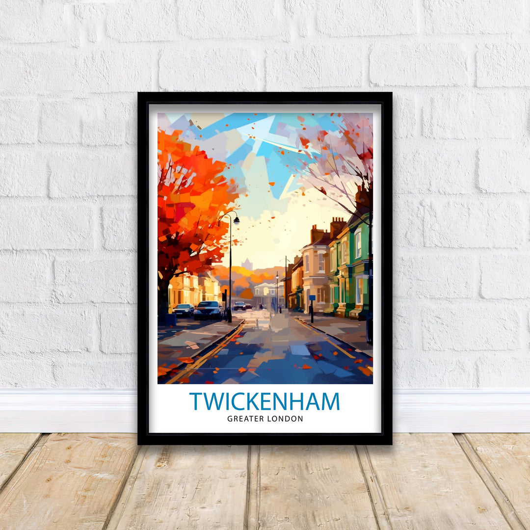 Twickenham Travel Poster Twickenham