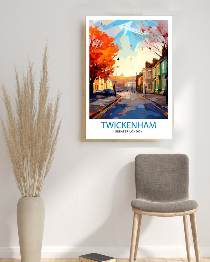 Twickenham Travel Poster Twickenham