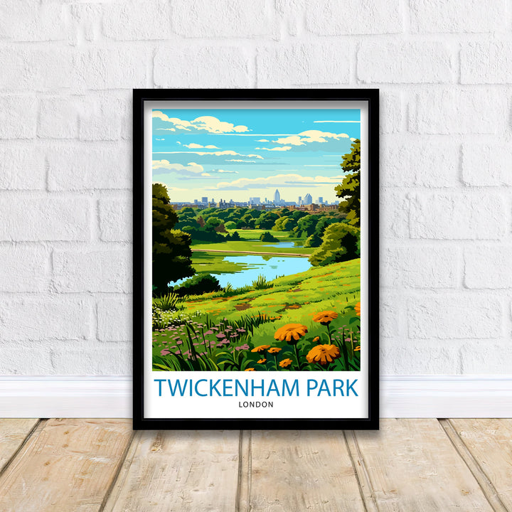 Twickenham Park London Travel Poster London