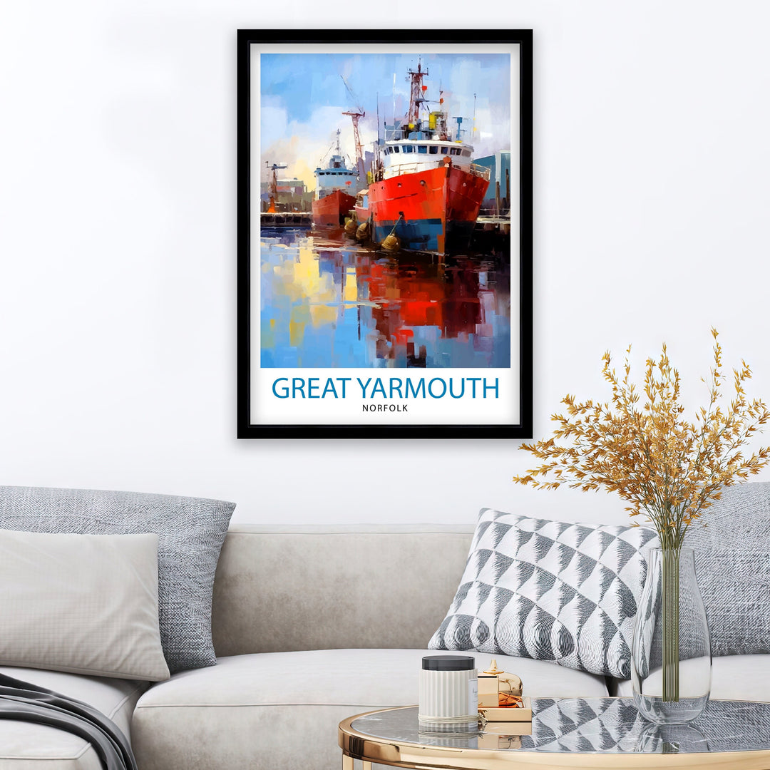 Great Yarmouth Travel Poster Great Yarmouth