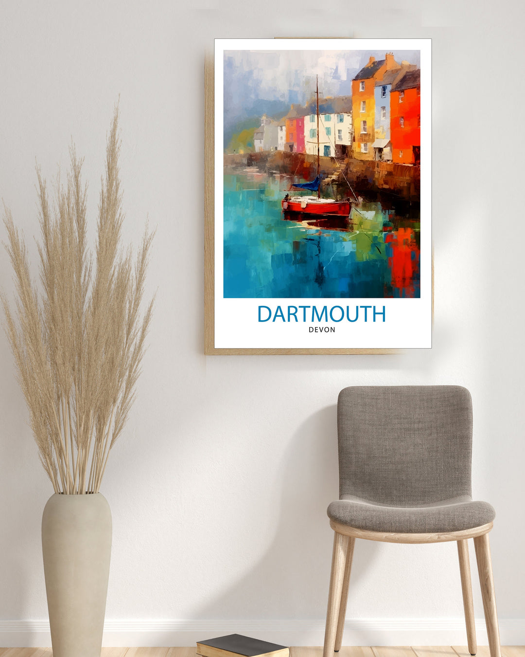 Dartmouth Harbour Travel Poster Dartmouth