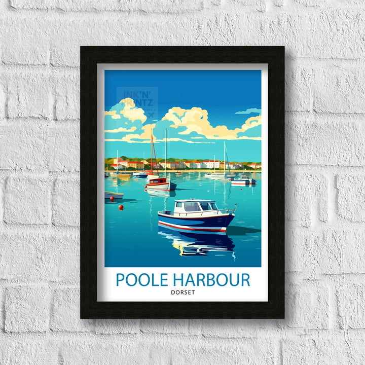 Poole Harbour Dorset Travel Poster Poole Harbour