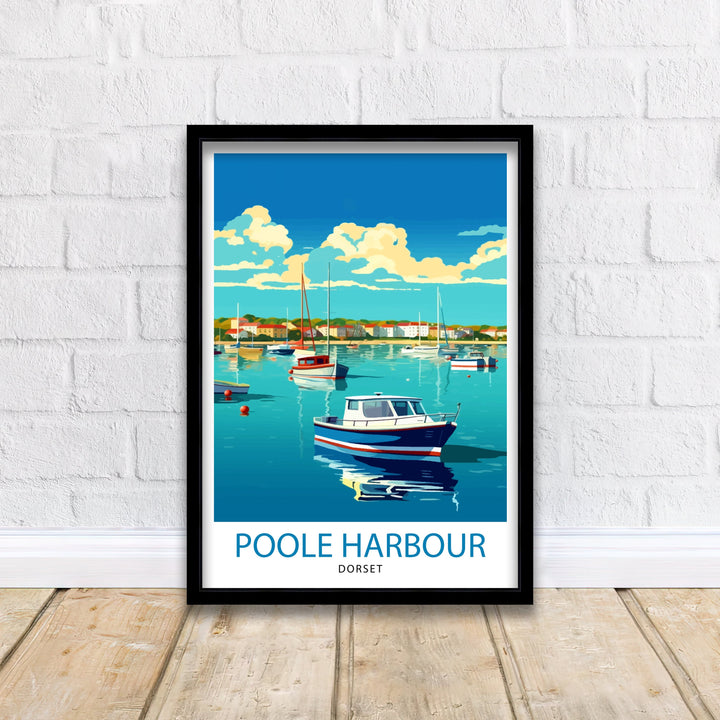 Poole Harbour Dorset Travel Poster Poole Harbour